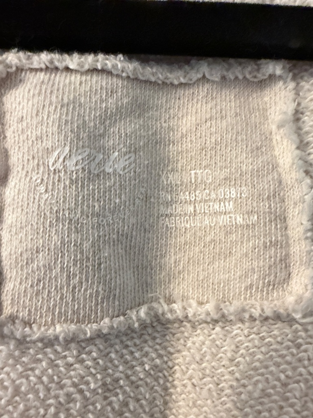 Aerie Vacay Every Day V-Neck Sweatshirt | Heather Frost | XXL - Picture 4 of 4